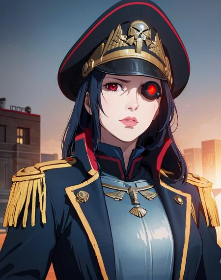 07527-2881328921-((Masterpiece, best quality,edgQuality)),_edgCommissar, upper body, weapon, woman, uniform, epaulettes ,wearing edgCommissar,((g.png